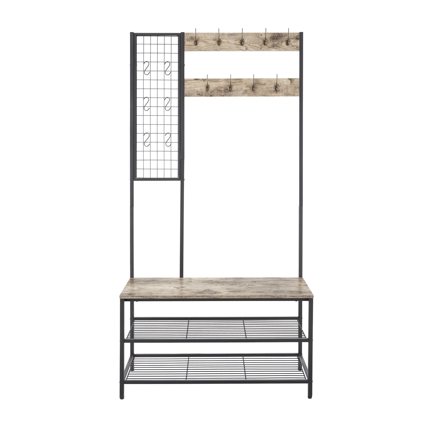 Entryway Hall Tree with Shoe Storage
